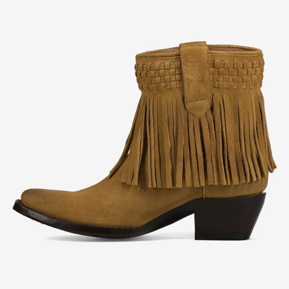 Frye Fringe Suede Ankle Boots - Picture 5 of 8